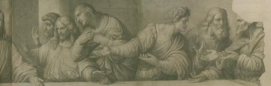 Copia del cenacolo - dettaglio